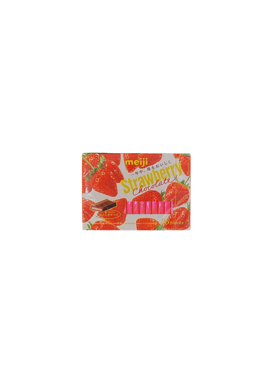 MEIJI Strawberry Chocolate | 120G | Japanese Groceries - Haiku Future
