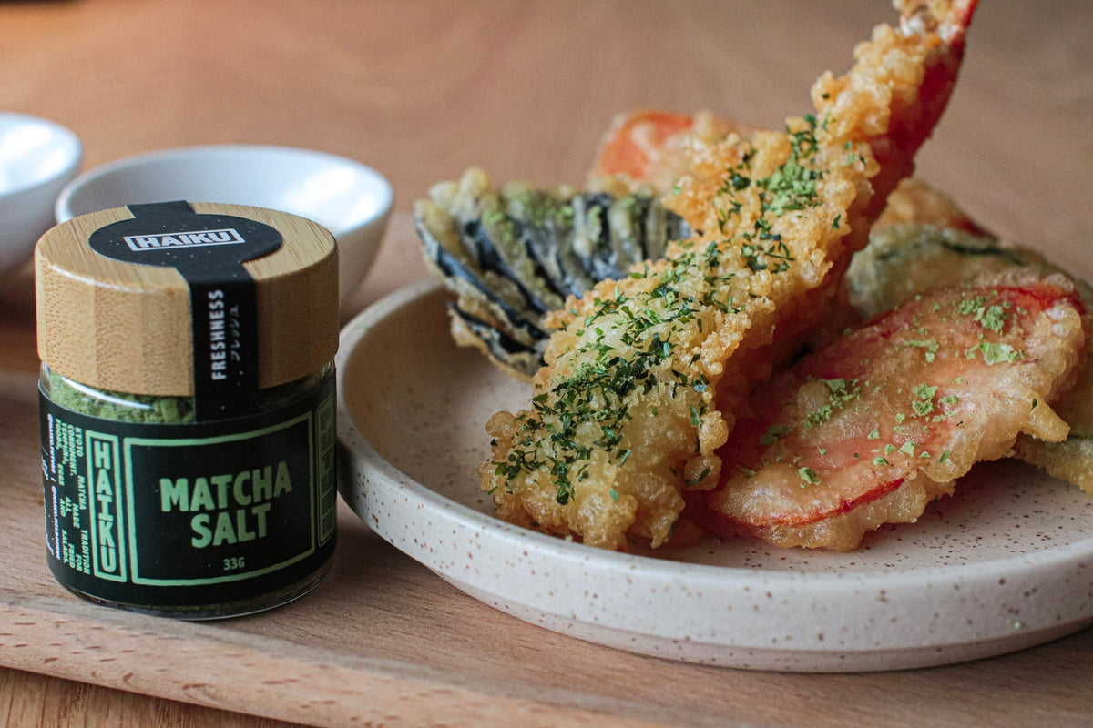 Assorted Tempura with Matcha Salt