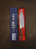 SEISUKE VG1 KASUMITOGI SANTOKU 165MM MAHOGANY HANDLE