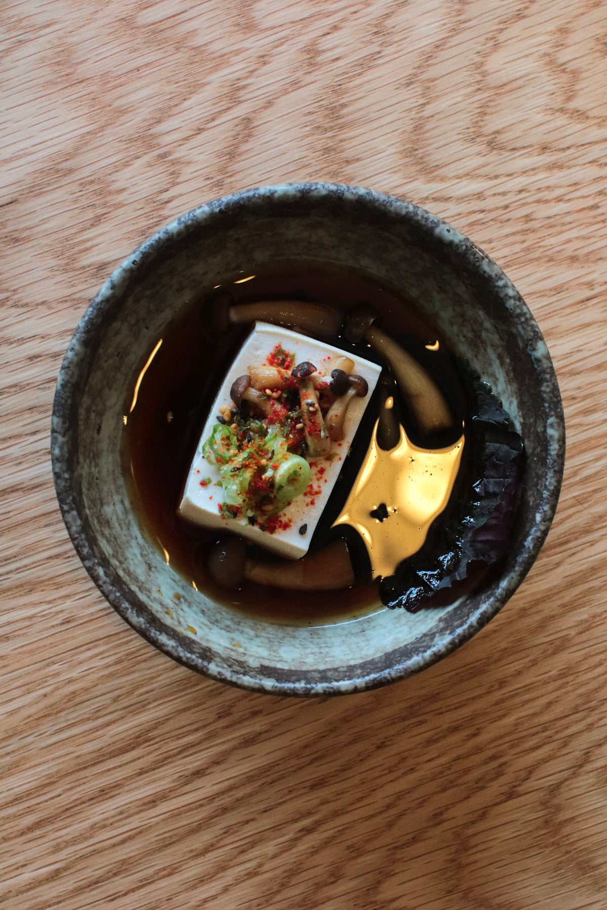 Yuzu Finger lime Hiyayakko (Cold Silken Tofu)