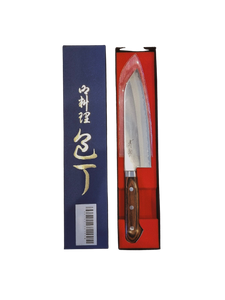 SEISUKE VG1 KASUMITOGI SANTOKU 165MM MAHOGANY HANDLE