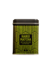 green and black tin of haiku matcha 