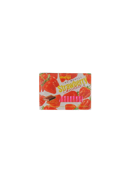 MEIJI Strawberry Chocolate | 120G | Japanese Groceries - Haiku Future